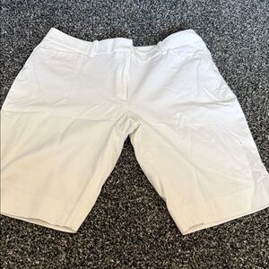 White House Black Market Women's White Bermuda Shorts